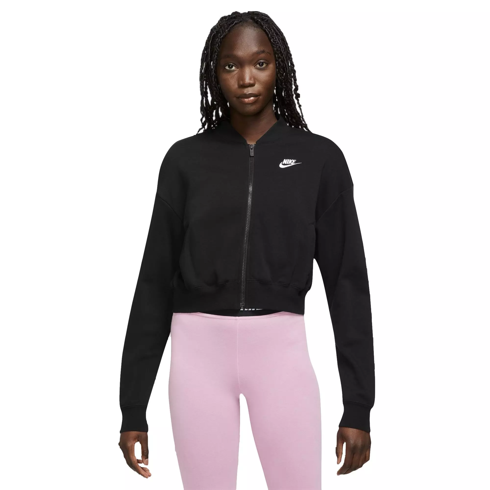 Nike women's best sale ribbed hoodie